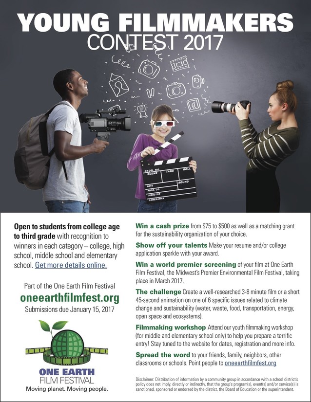 Young Film Makers Contest 2017 Flyer